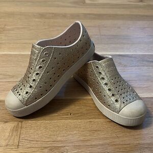 Native Shoes Kids Gold Slip-On Sneakers